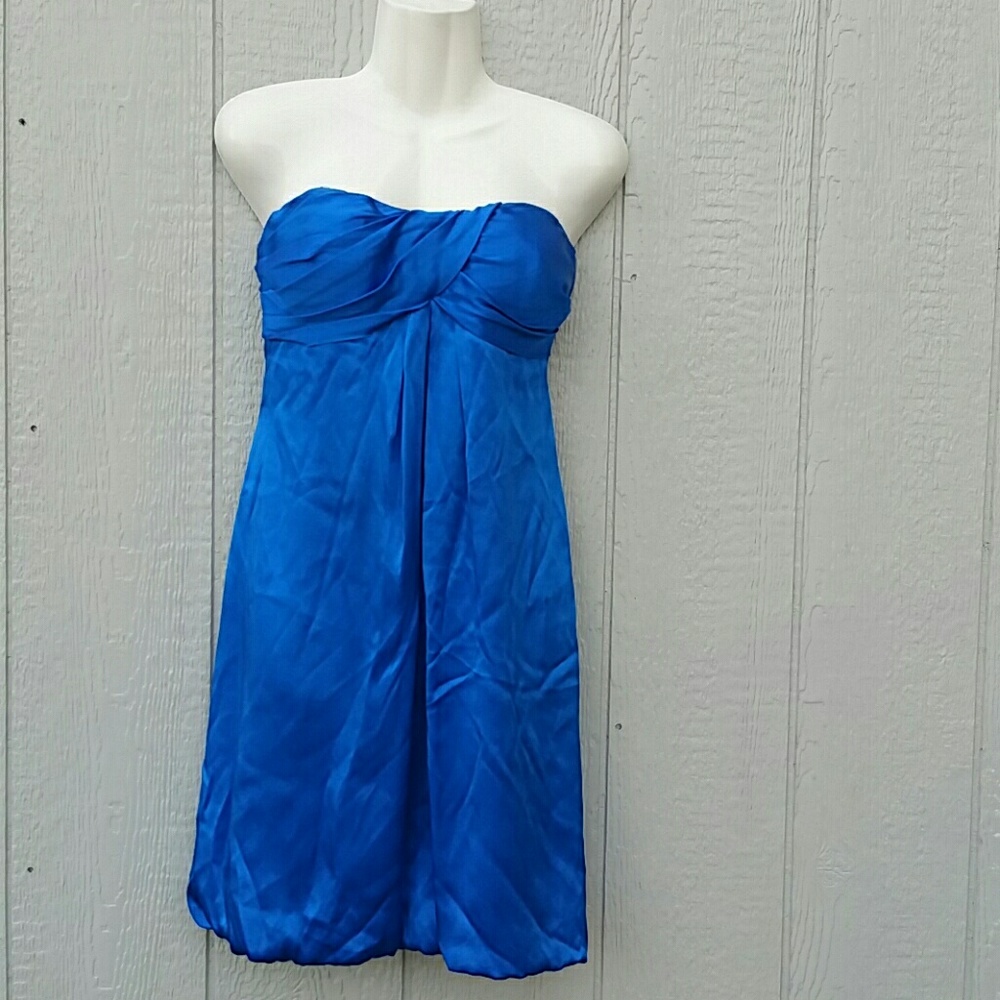 Cache Electric Blue Bubble Dress Size 10